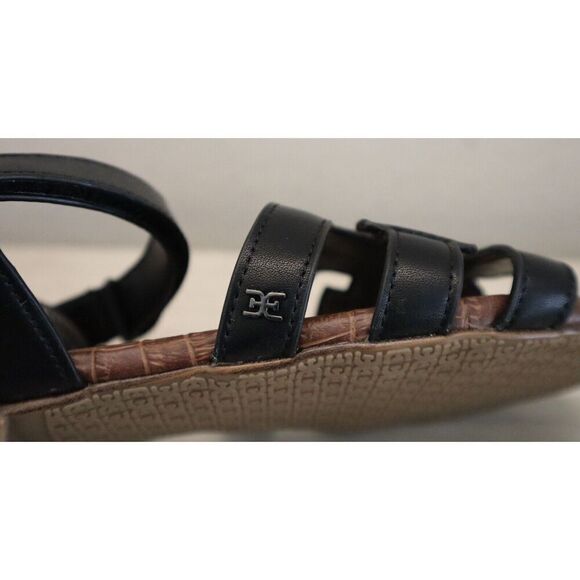 Sam Edelman 5100447675 Women's EUR 36 US 5-5.5M Black Bay Mini Leather Sandals - Picture 6 of 7
